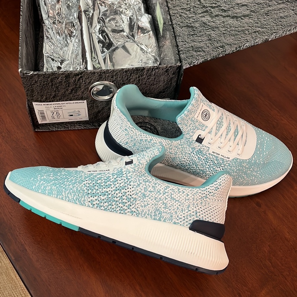 NWT Peter Millar Women’s Hyperlight Apollo Casual Sneakers - Picture 4 of 7